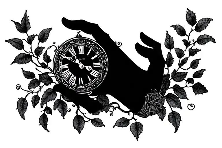 Vines With Clock Hand