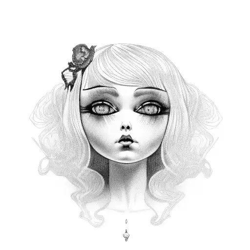 Old Doll Half Broken Dark