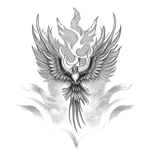 Phoenix Rising From A Book