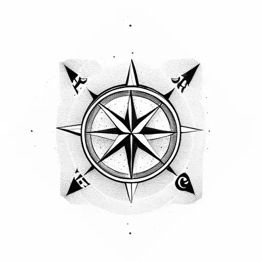 Half Skull And Compass