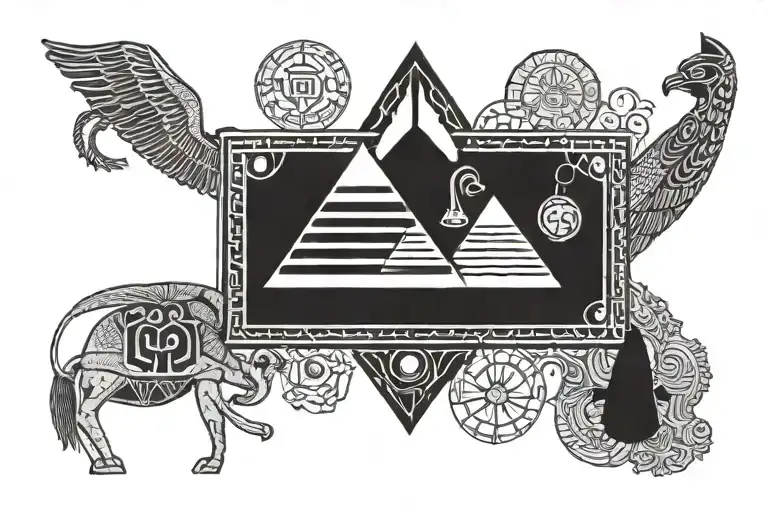 Egyptian Tattoo Symbols Of The Elements