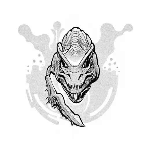 Dinosaur Into A Car Flipping Finger