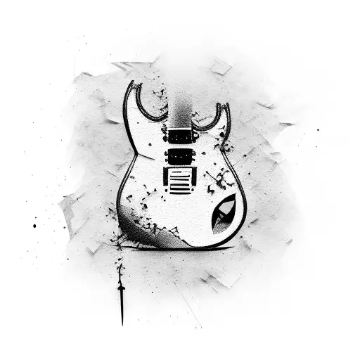 Smashed Electric Guitar Fender