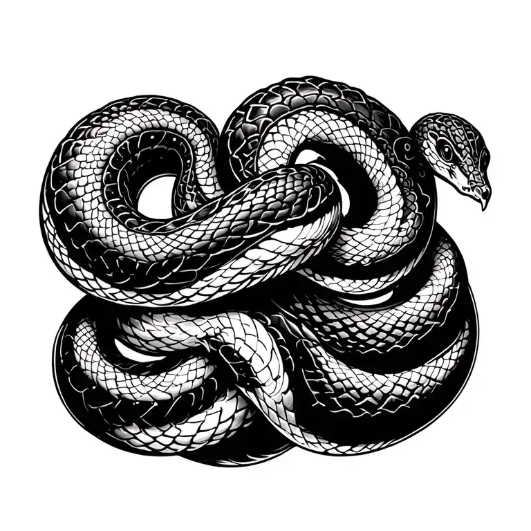 Snakes Symmetrical Pattern