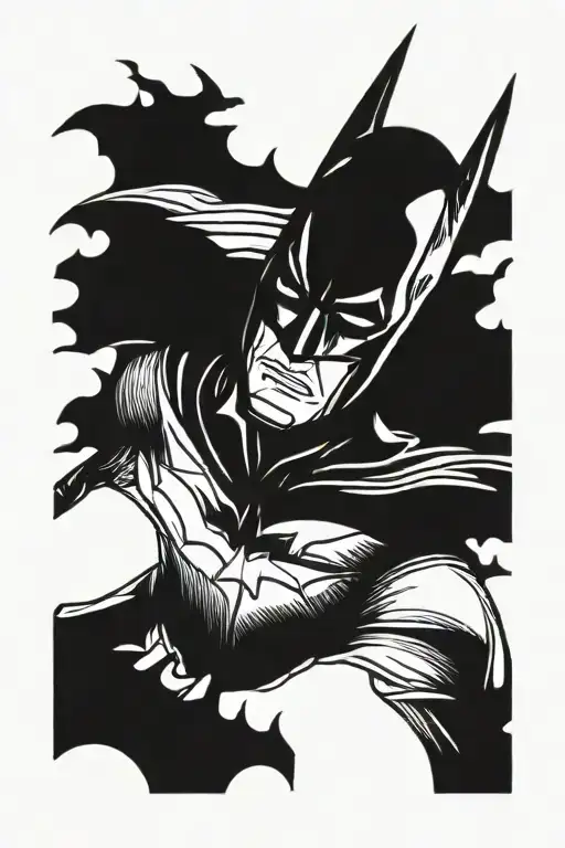 Police Officer With Batman Mask