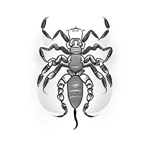 Traditional Scorpion Tattoo Which Is Covered In Traditional