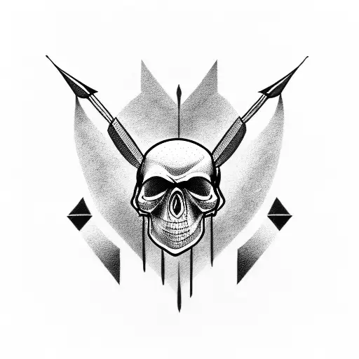 Arrow Through Skull