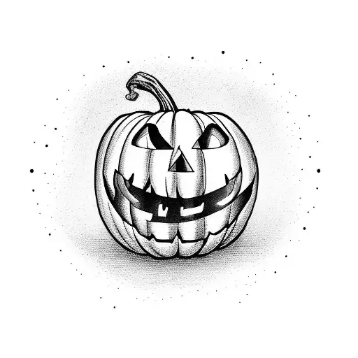 A Creepy Jack-o'-lantern With A Sinister Grin And Glowing Eyes