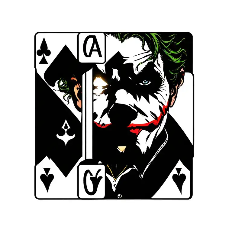 Game Cards And Joker Face