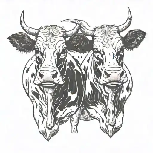 A Cow With Two Heads