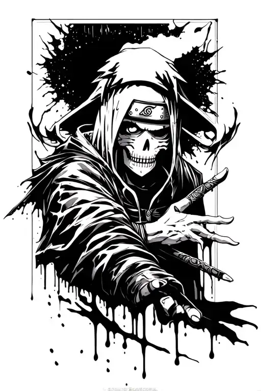 Naruto Soul Reaper With Blood Spilling