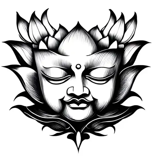 Lotusbloem Happy Buddha Logo