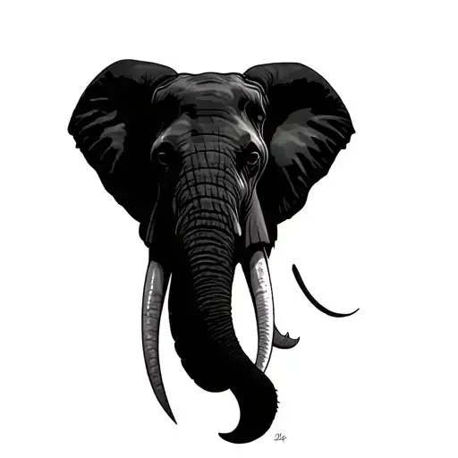 Elephant Head Looking Forward