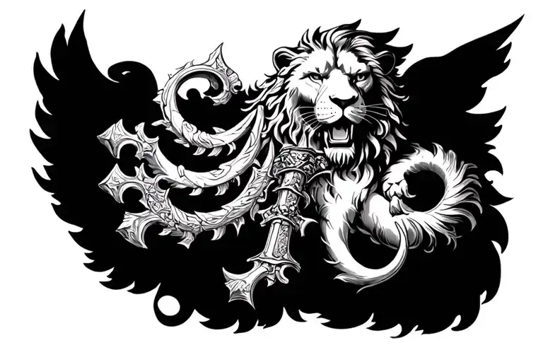 Weapon And Lion Rome And
