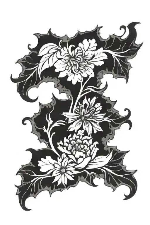 Tattoo Of Going From Darkness To Blooming Into Something Great And Beautiful