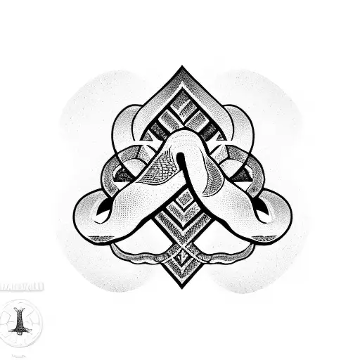 Snake With Amazigh Symbols