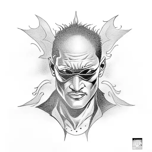 Morpheus From The Comic Book The Sandman With His Crow
