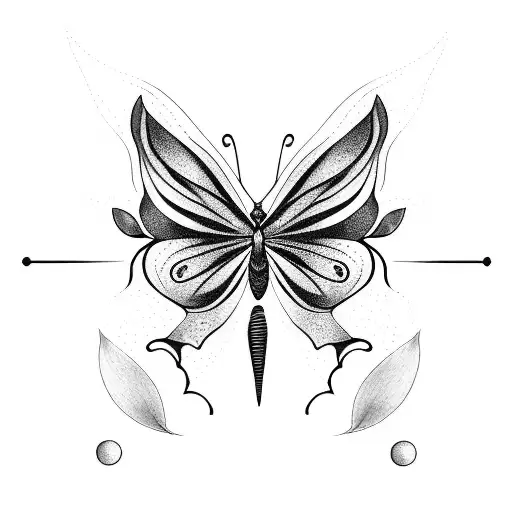 Butterfly Towards The Moon