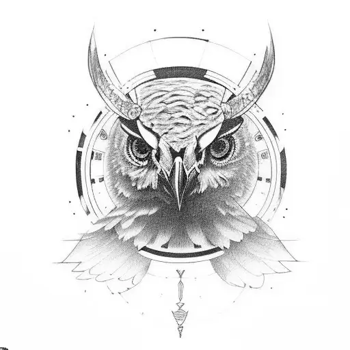 Black And White Hawk With Orange & Yellow Eye