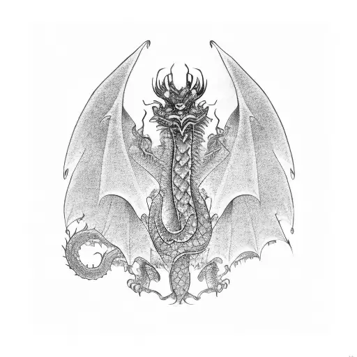 Top View Flying Dragon