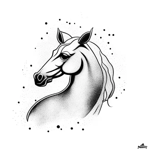 A Horse Runs In The Sea