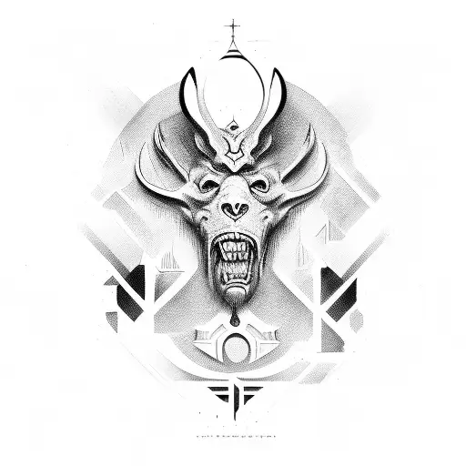 Words 'The Greek' For A Black Work With A Design Aroung It