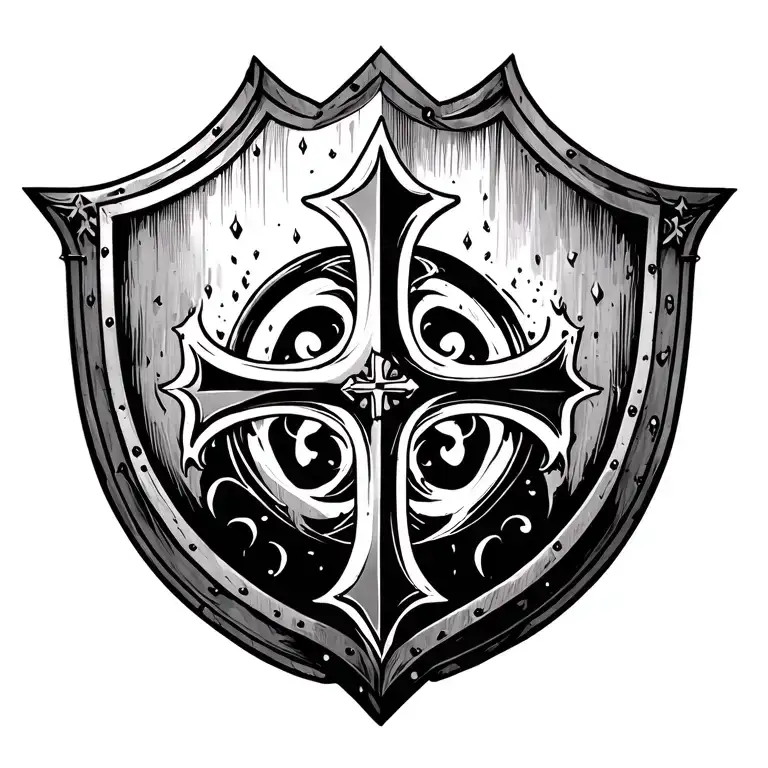 Shield With A Cross
