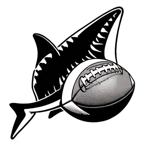 Football With A Shark Fin
