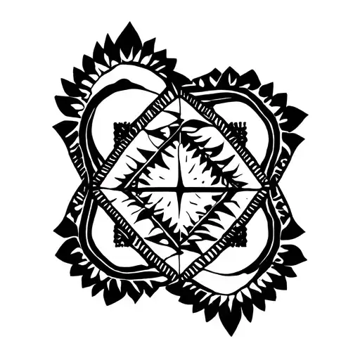 A Geometric Design Representing The Free Pqrties And Trance Music Indian Identity