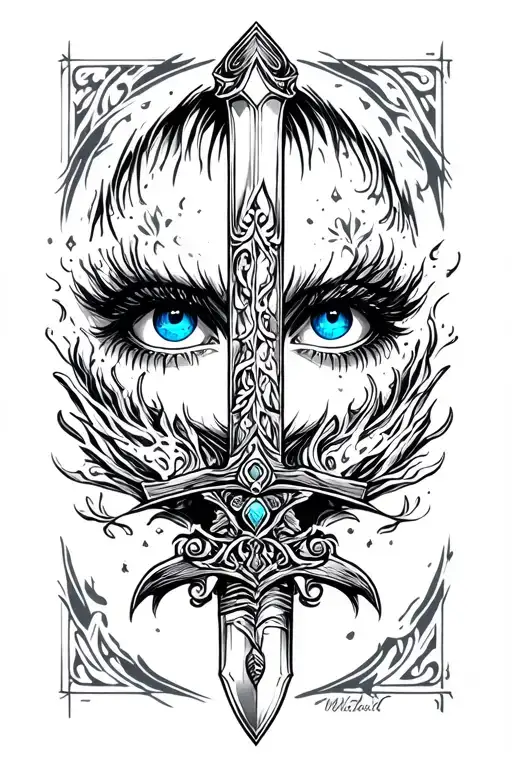 I Need A Sword Piercing Blue Eyes