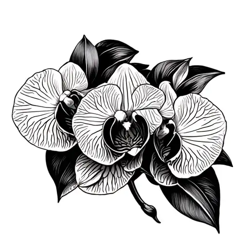 Orchid Flowers Wrapped