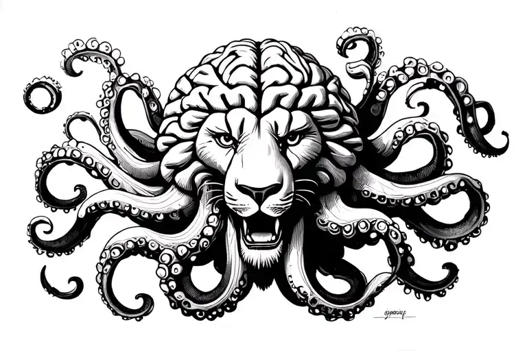 Lion Octopus Money Brain