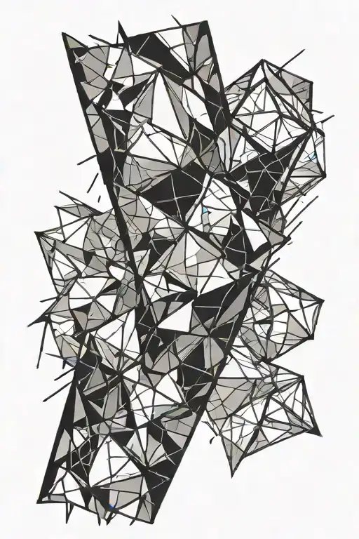 Broken Glass On Forearm