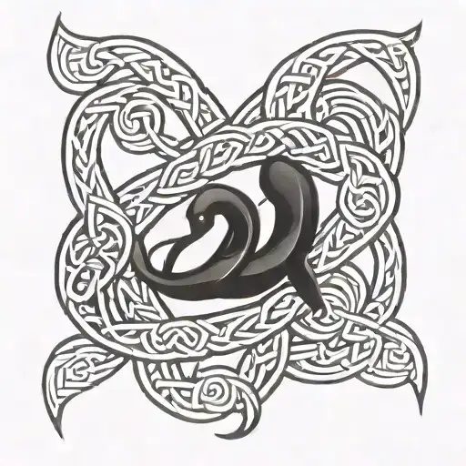 Celtic Love Knot With Scorpion