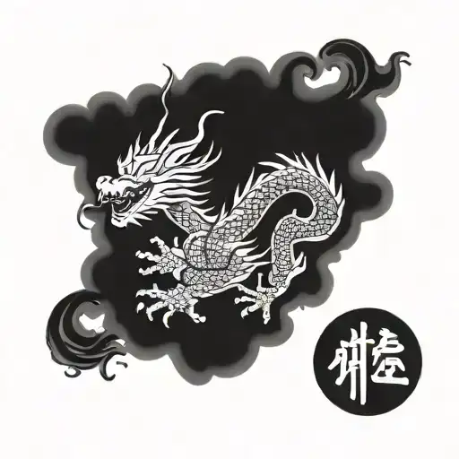 Chinese Dragon Tattoo Arm
