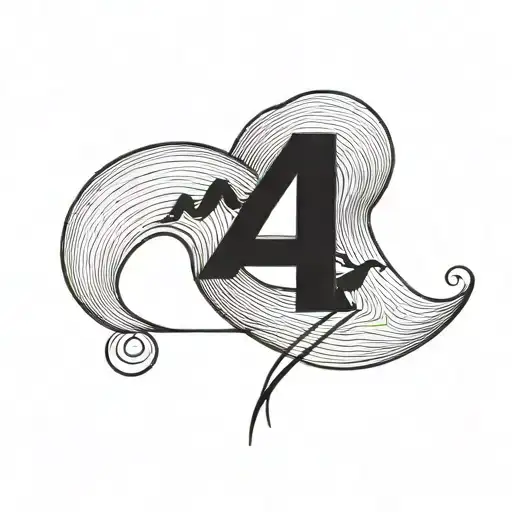 Cursive Of The Word Needlewave But The Letter A In The Word Is A Wave Sign