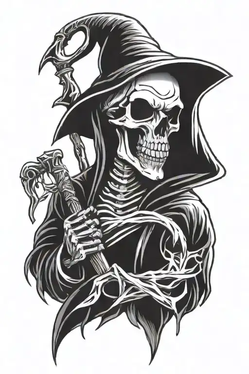 Grim Reaper Pray Love Forgive Written