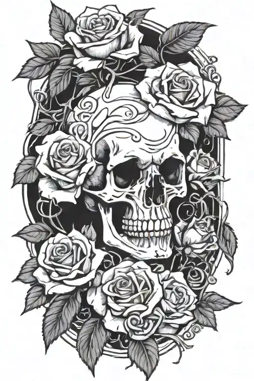 Skulls And Roses Reaper Standing Tall
