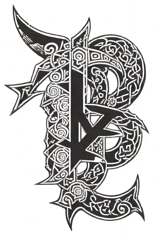 Norse Runes Symbolizing Strength