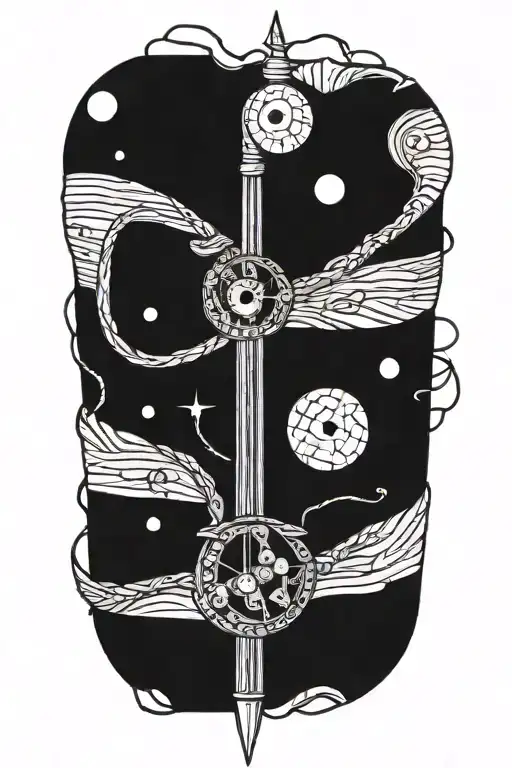 Coraline Inspired Beldam's Sewing Needle Hand Wraped Around The Forarm