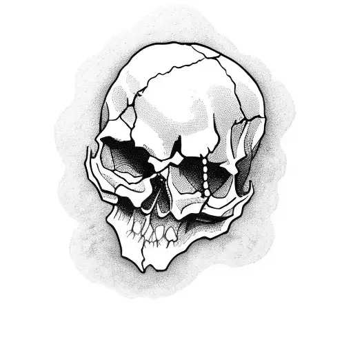 Dear Skull With A Mountain View