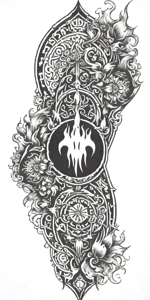 Add Flames To The Bottom Half