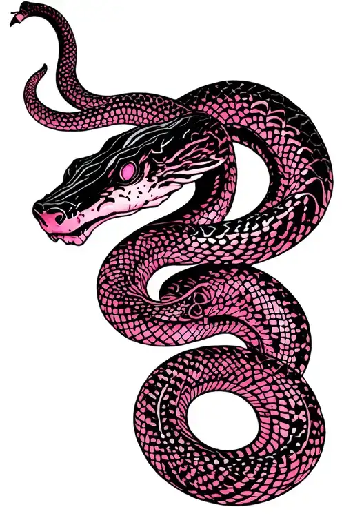 Snake And Pink
