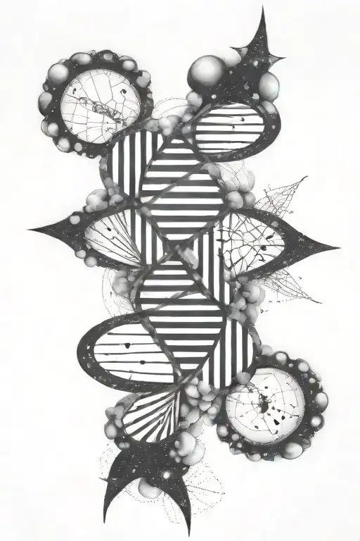 Dna Universe And Star Dust Clouds
