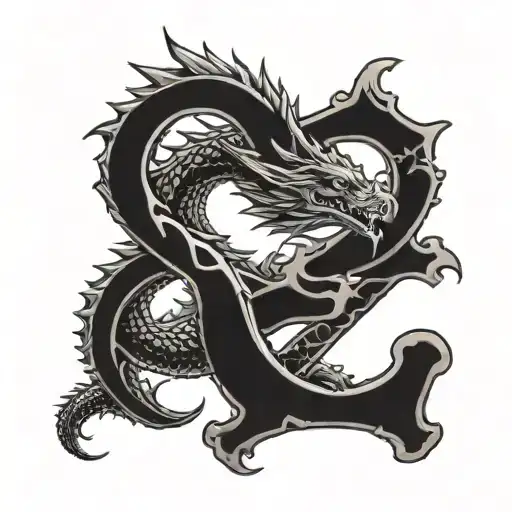 Dragon Shaped Like Letter S