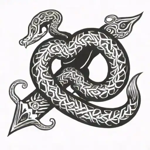 Cloth Of Snakes Nordic Runes