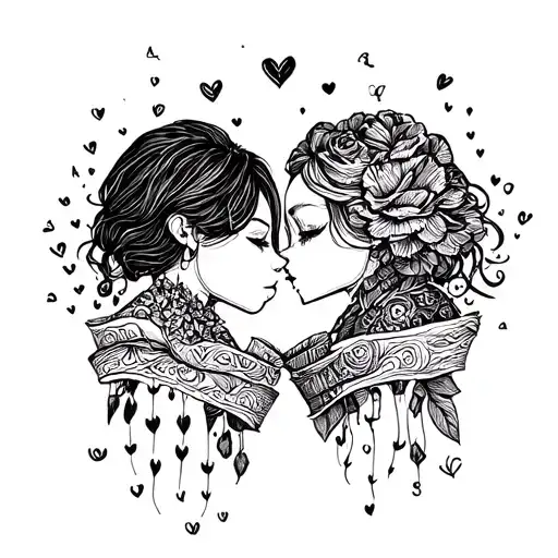 Friendship Love Connected Small With Date And Writing