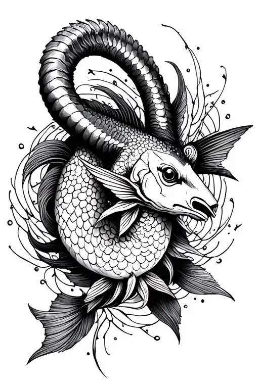 Mixture Capricorn Zodiac Sign -Poissons