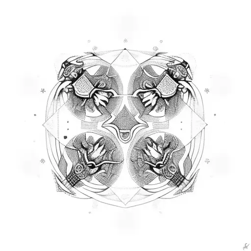 Scorpio And Virgo Combination Circle