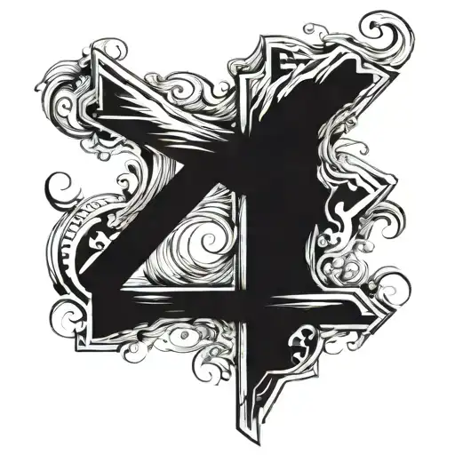 Cross Made Entirely Of Black